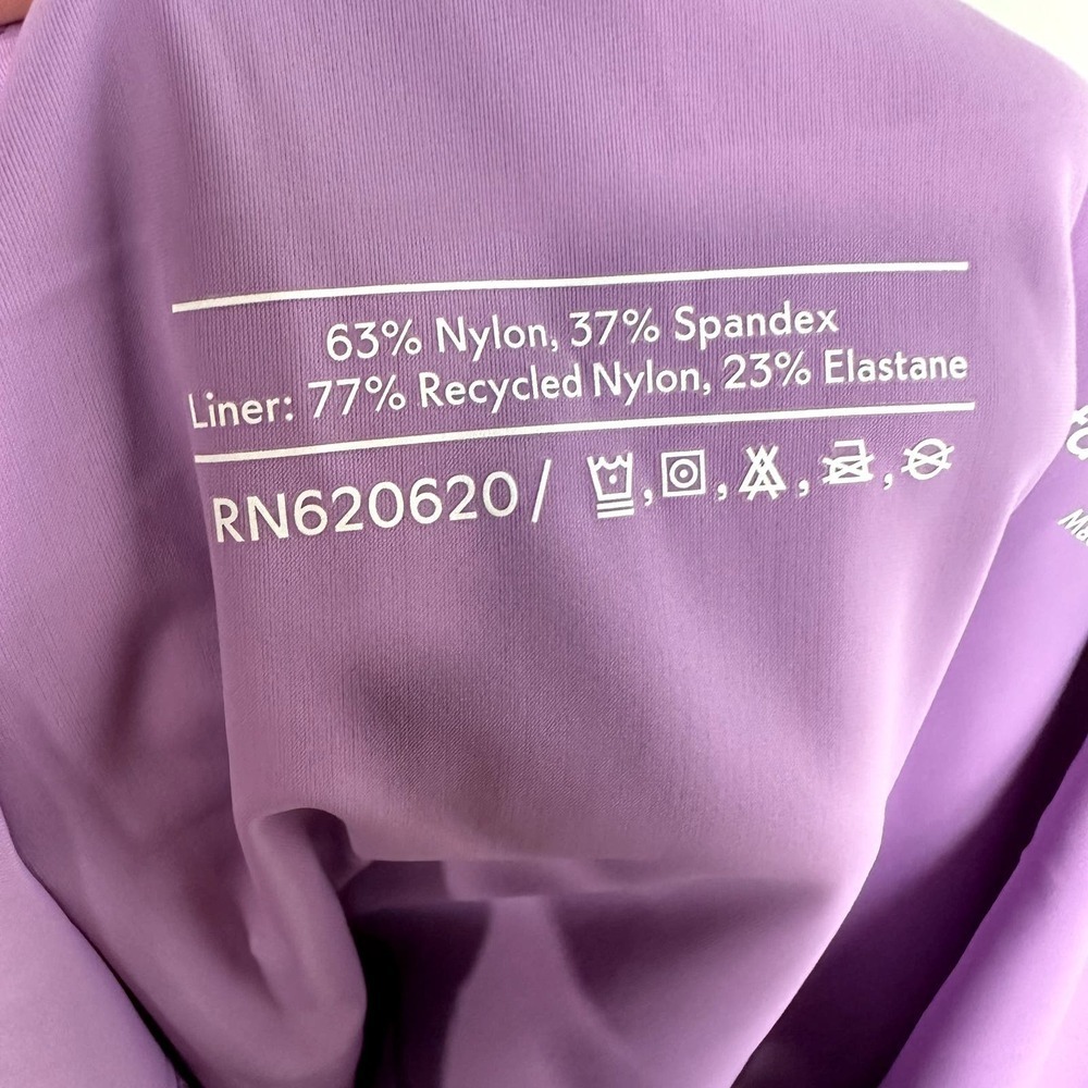 Outdoor Voices NWT One Shoulder Dress Lined Lavender Size Large - Picture 8 of 8